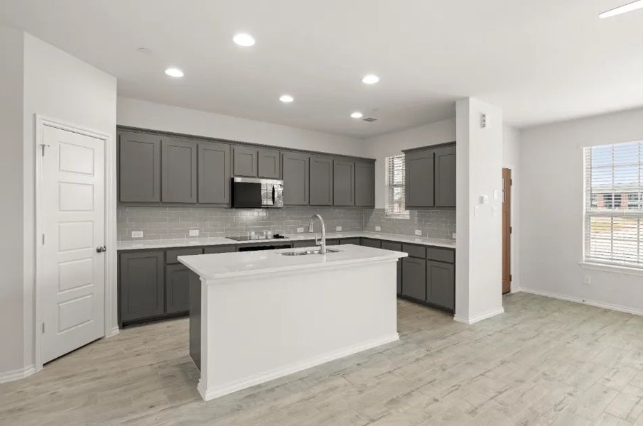 Front exterior of a new home in Sanger Circle, Sanger, TX, highlighting curb appeal (Image 28).