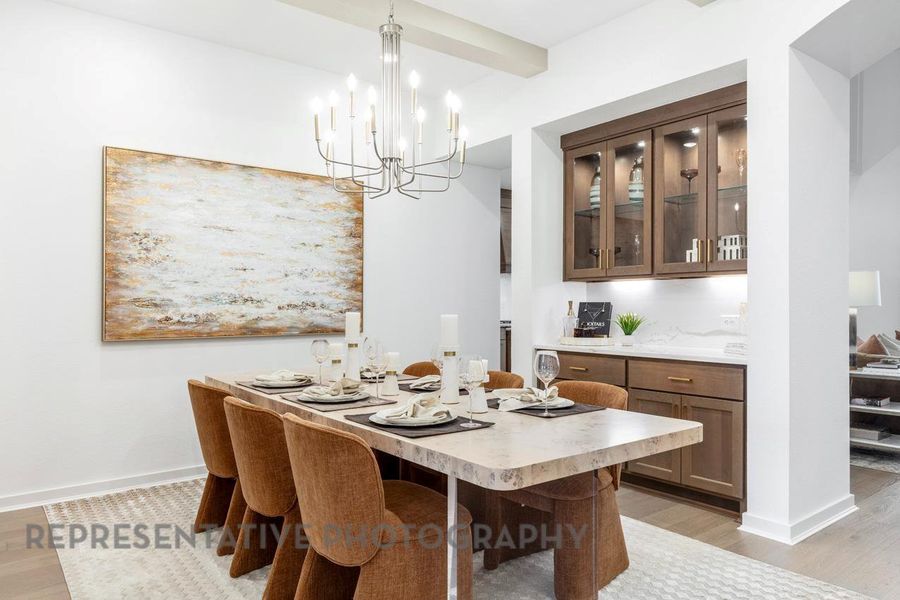 Furnished interior view inside a new home in Cross Creek West, Fulshear (Image 9).