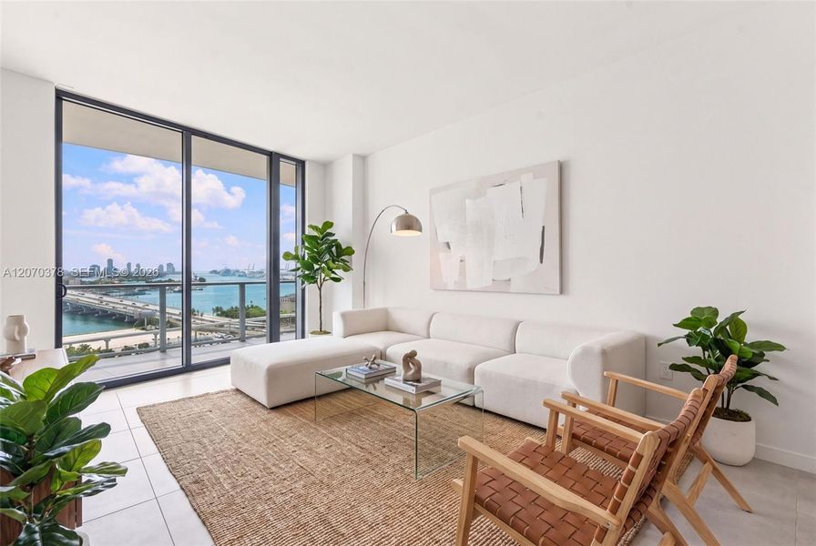 Furnished interior view inside a new home in , Miami (Image 10). Furnished interior view inside a new home in , Miami (Image 10).