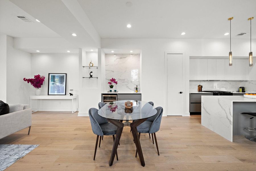 Furnished interior view inside a new home in Crawford Place, Houston (Image 8). Furnished interior view inside a new home in Crawford Place, Houston (Image 8).