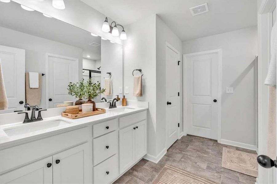 Furnished interior view inside a new home in The Reserve at Chapel Hill Phase II, Douglasville (Image 26).