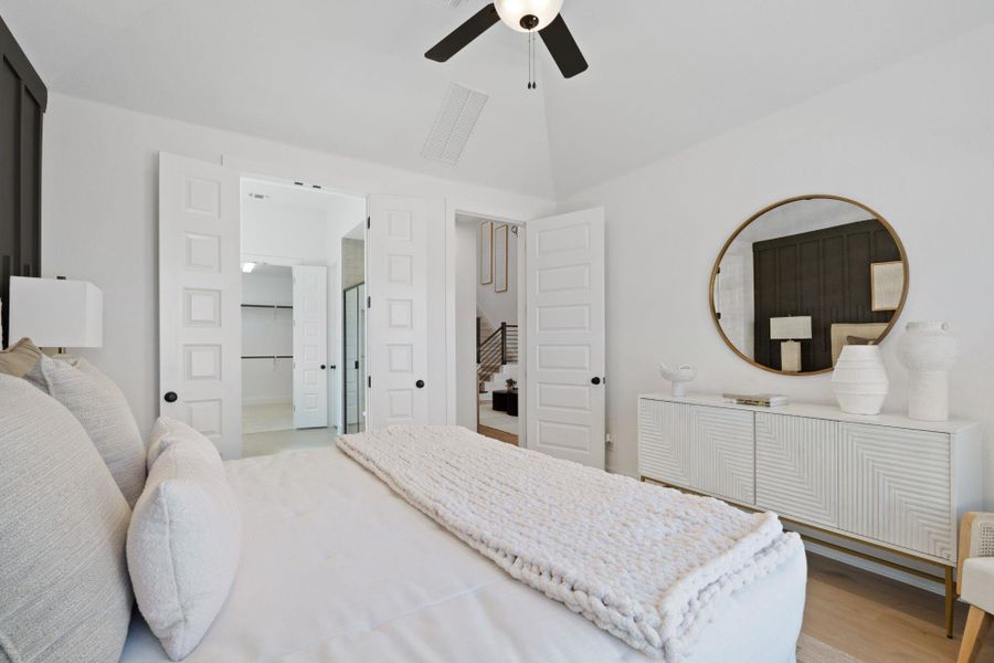 Primary Bedroom with elevated ceiling - Representative Photo