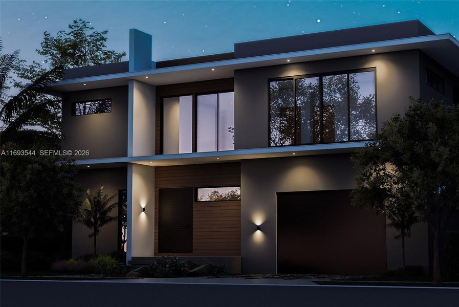 Front exterior of a new home in , North Miami, FL, highlighting curb appeal (Image 16).