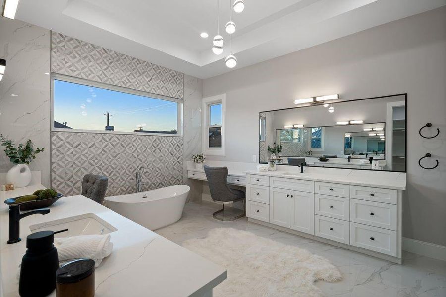 Furnished interior view inside a new home in , Houston (Image 35).