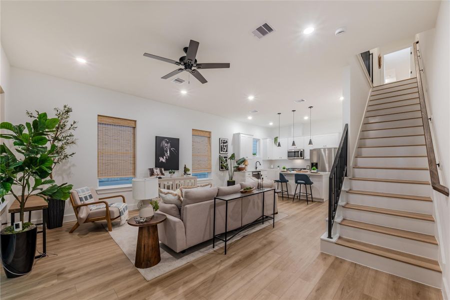 Furnished interior view inside a new home in , Houston (Image 31). Furnished interior view inside a new home in , Houston (Image 31).