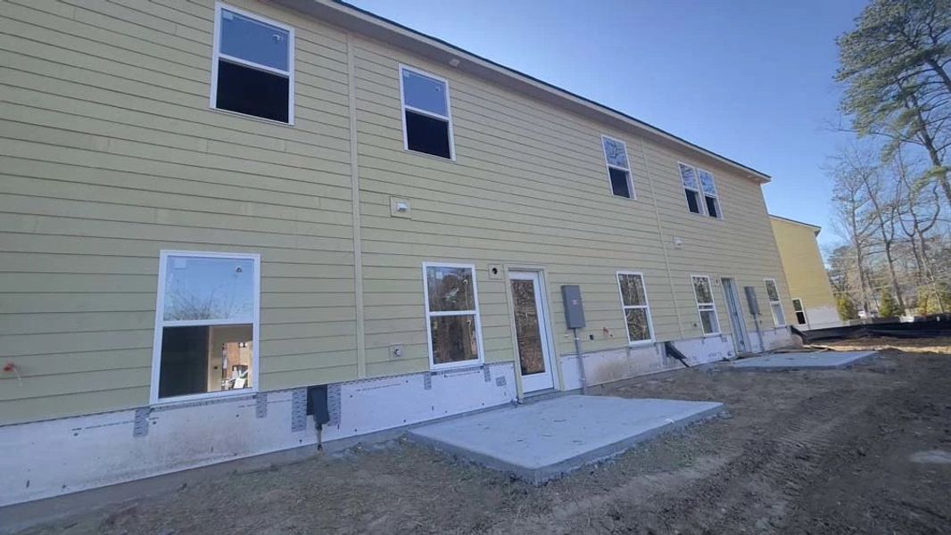 Rear Exterior Construction Progress Rear Exterior Construction Progress