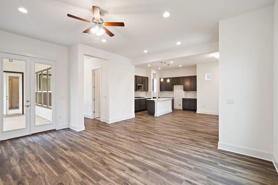 Representative unfurnished interior of a home built from the Glacier by Pacesetter Homes in Easton Park, Austin (Image 40). Representative unfurnished interior of a home built from the Glacier by Pacesetter Homes in Easton Park, Austin (Image 40).