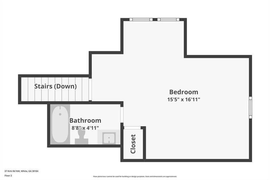 2D floor plan layout of this home in , White, GA (Image 6). 2D floor plan layout of this home in , White, GA (Image 6).