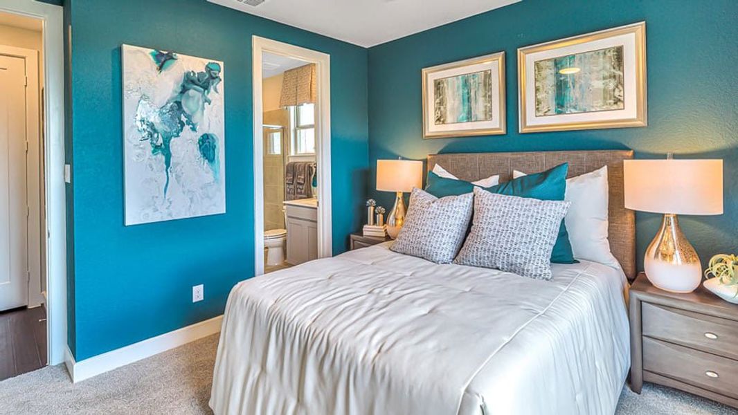 Furnished interior view inside a new home in Avalon at Cypress, Cypress (Image 34).