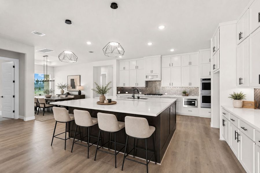 Furnished interior view inside a new home in Leander Estates, Leander (Image 6).