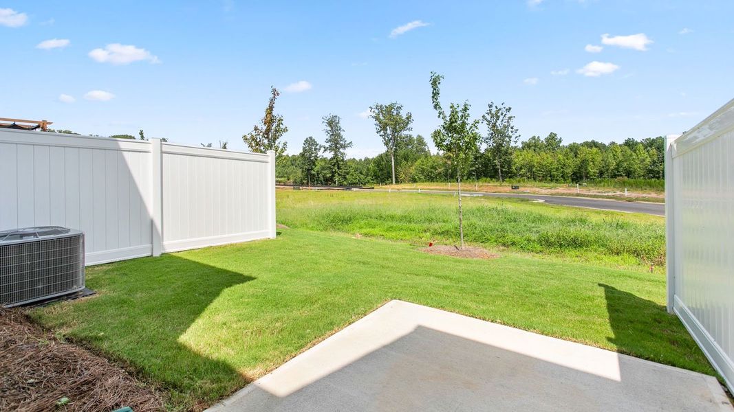 Exterior details and patio area of a home in The Grove at Glennview, Kernersville (Image 17).