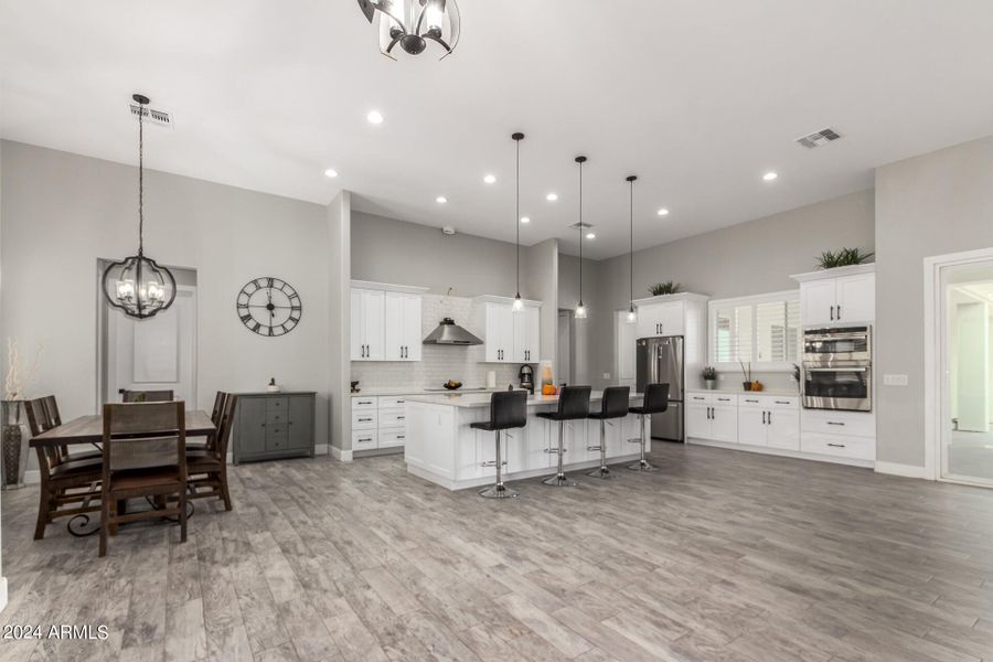 View into the kitchen