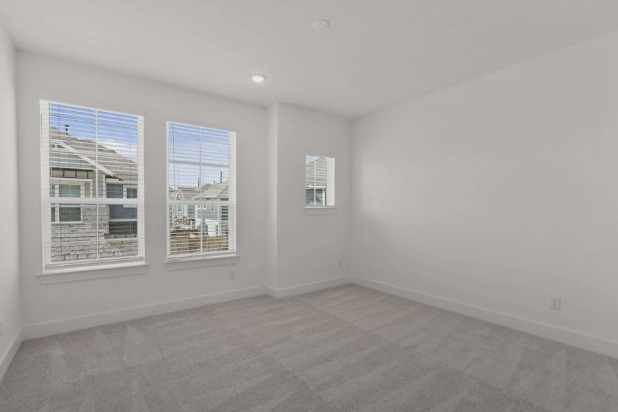 Representative unfurnished interior of a home built from the Riverdale by Chesmar Homes in Meridiana Courtyard Collection, Manvel (Image 29).