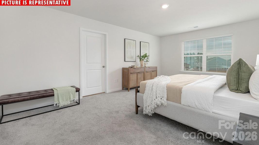 Furnished interior view inside a new home in Cardinal Creek, Charlotte (Image 13).