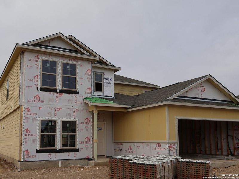 In-progress construction of a new home in Winding Brook, San Antonio, TX (Image 19).