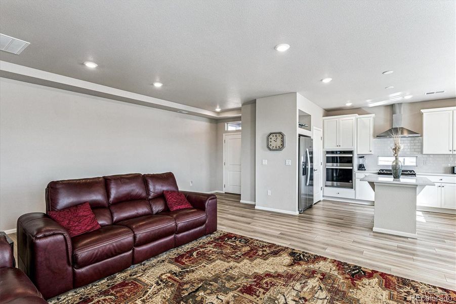 Furnished interior view inside a new home in The Reserve, Aurora (Image 4). Furnished interior view inside a new home in The Reserve, Aurora (Image 4).