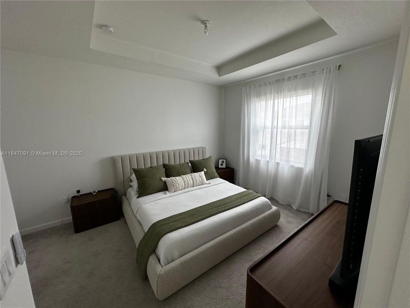 Furnished interior view inside a new home in , Miami (Image 37).