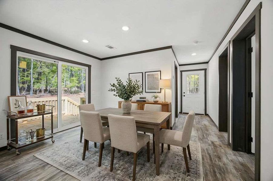 Furnished interior view inside a new home in , Eatonton (Image 6).