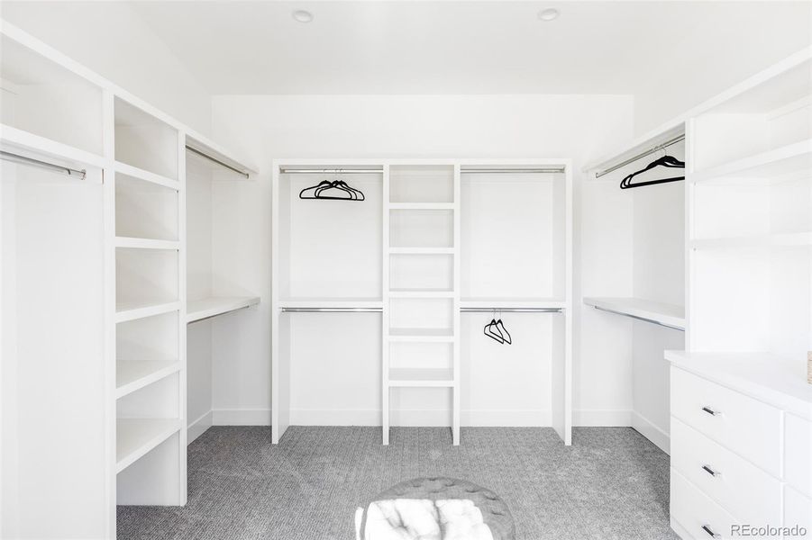 Primary suite walk-in-closet