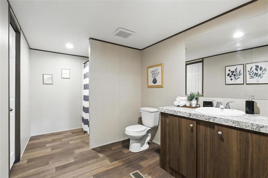 Furnished interior view inside a new home in , Azle (Image 16).