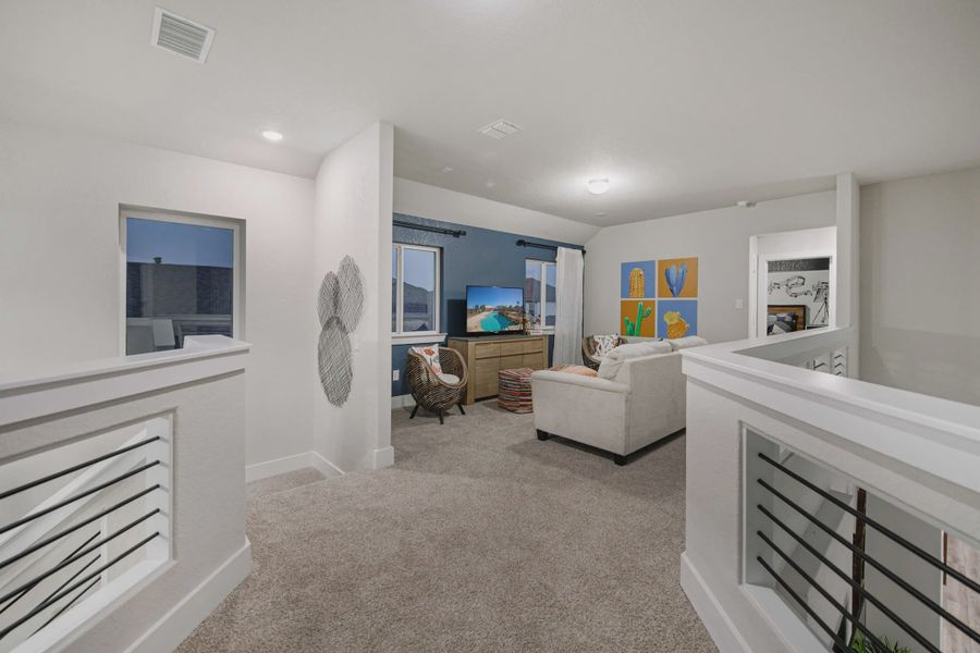 Representative furnished interior of a home built from the Powell by Chesmar Homes in Buffalo Crossing, Cibolo (Image 19).