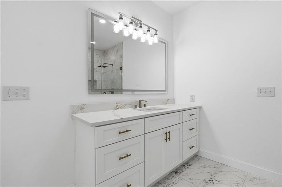 Furnished interior view inside a new home in , Flowery Branch (Image 8).
