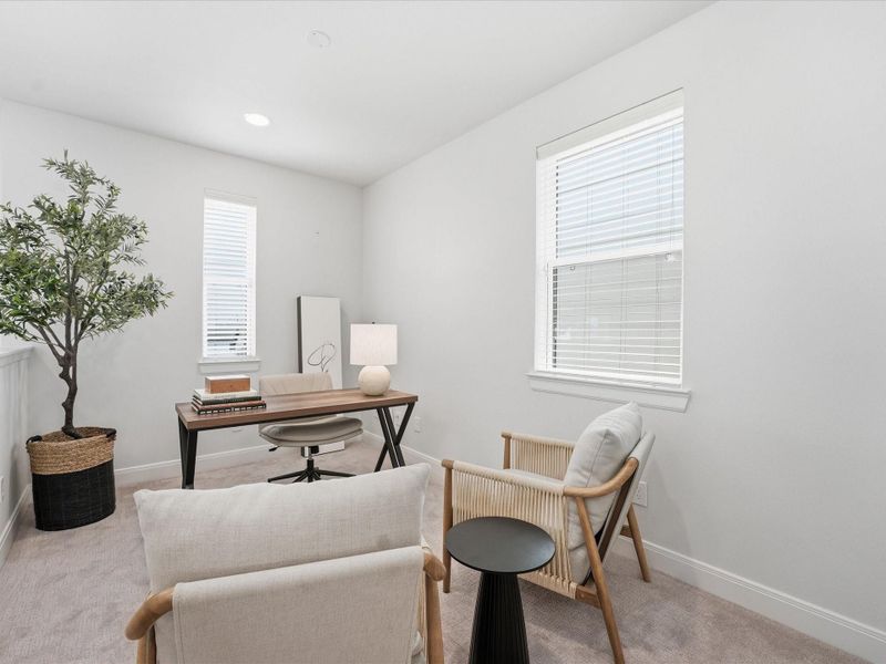 Furnished interior view inside a new home in Uptown District, Houston (Image 10). Furnished interior view inside a new home in Uptown District, Houston (Image 10).