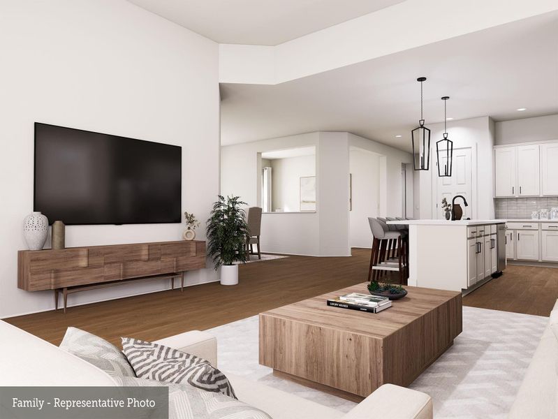 Furnished interior view inside a new home in , Montgomery (Image 15). Furnished interior view inside a new home in , Montgomery (Image 15).