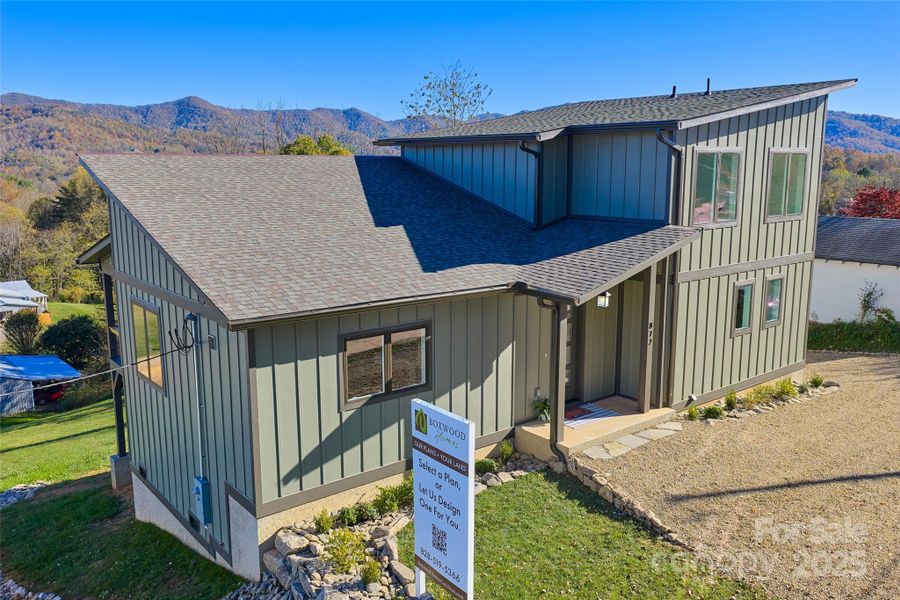 Front shot of home Front shot of home