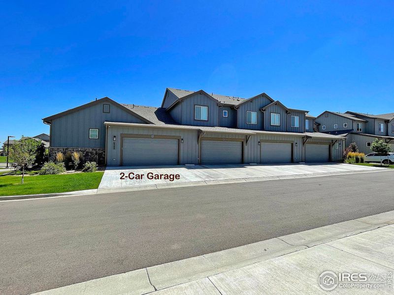 Back Entrance to the 2-Car Garage