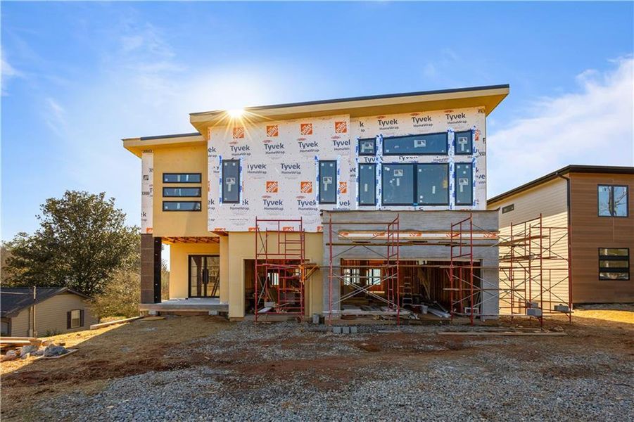 In-progress construction of a new home in , Duluth, GA (Image 27).
