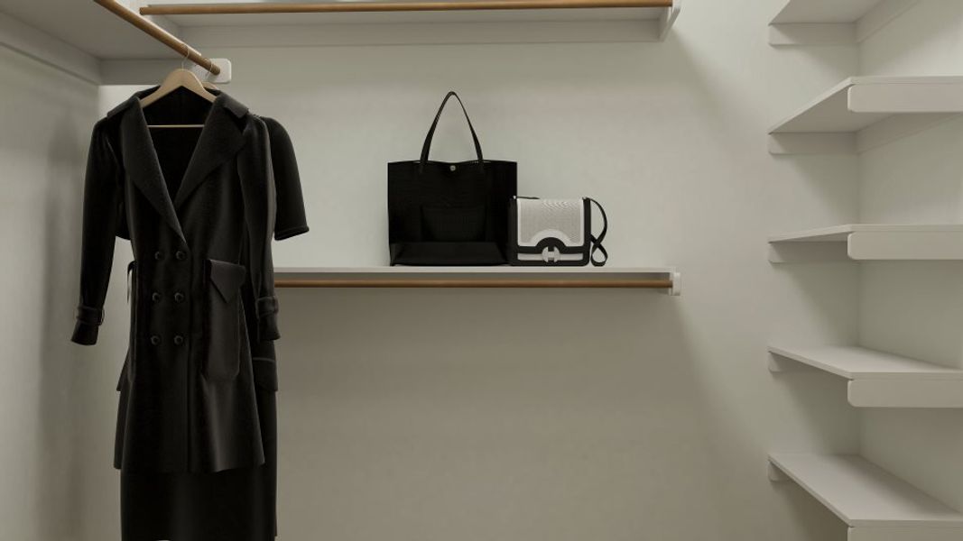 Woodstock owners walk in closet