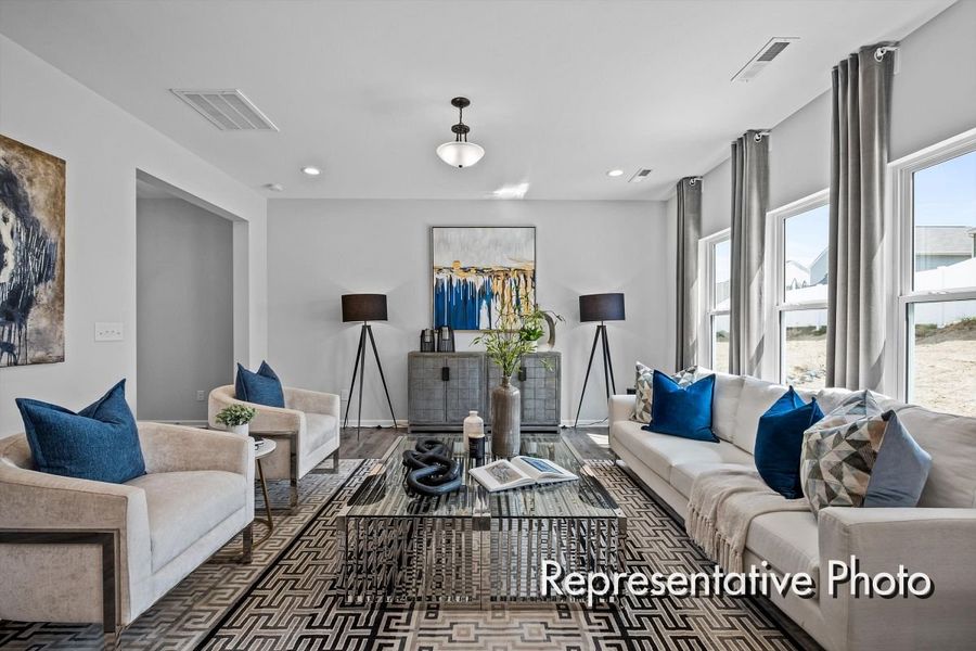 Furnished interior view inside a new home in Morgan Hills, Albemarle (Image 5).