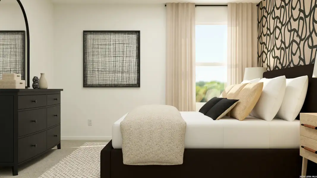 Furnished interior view inside a new home in Valle Sol, Von Ormy (Image 26).