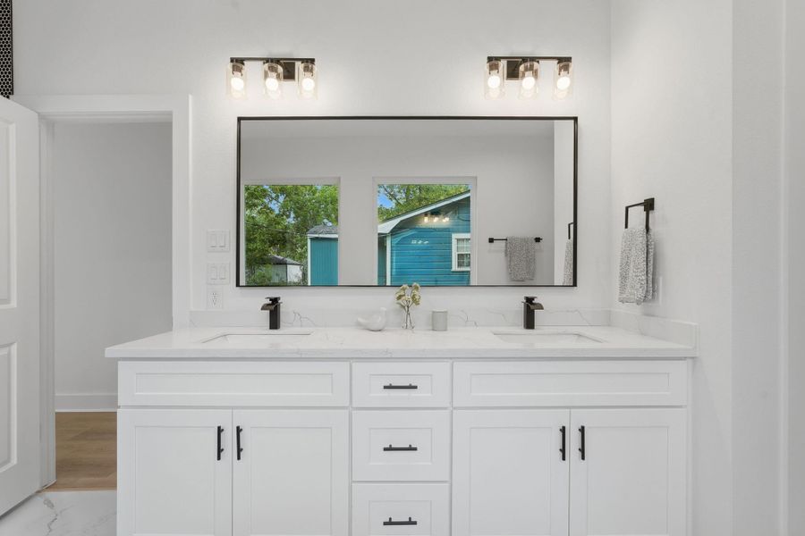 Furnished interior view inside a new home in , Crosby (Image 9).