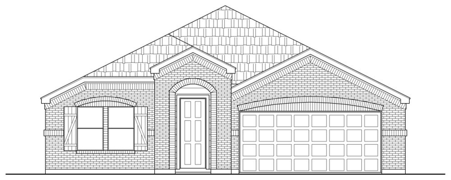 Representative rendering of the exterior for the 2256 by Texas Homes (Image 6).