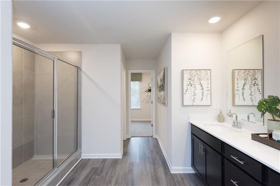 Furnished interior view inside a new home in , Braselton (Image 8).