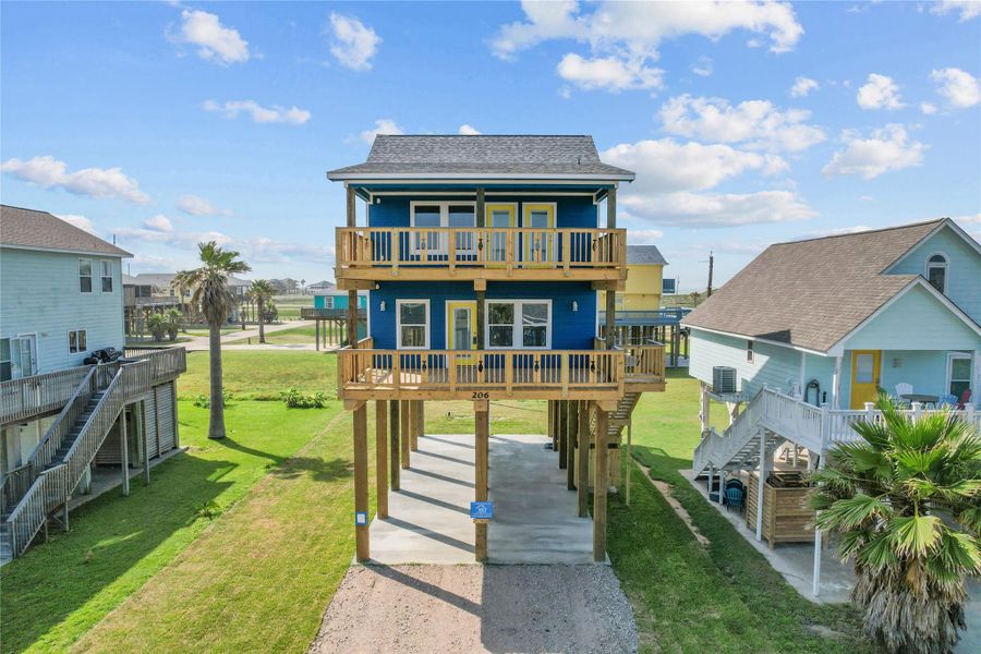 Front exterior of a new home in , Freeport, TX, highlighting curb appeal (Image 2).