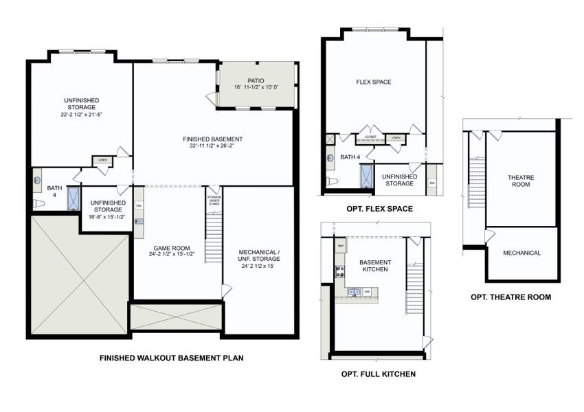 2D floor plan layout for the Columbia by Greybrook Homes in Harbor Watch, Statesville, NC (Image 28).