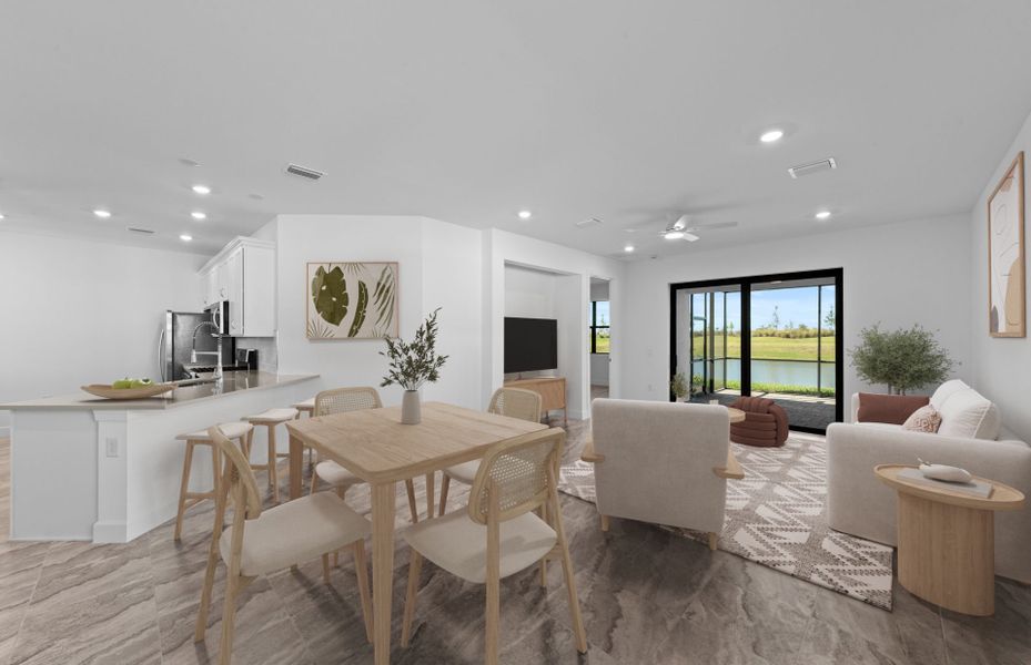 Furnished interior view inside a new home in Del Webb Catalina, Lakewood Ranch (Image 12).