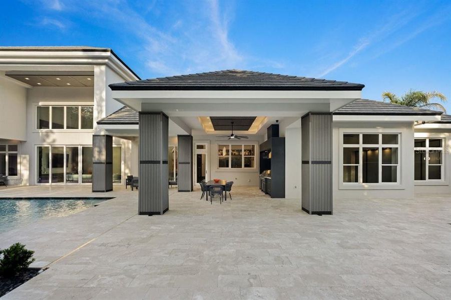 Exterior details and patio area of a home in , Ormond Beach (Image 28).