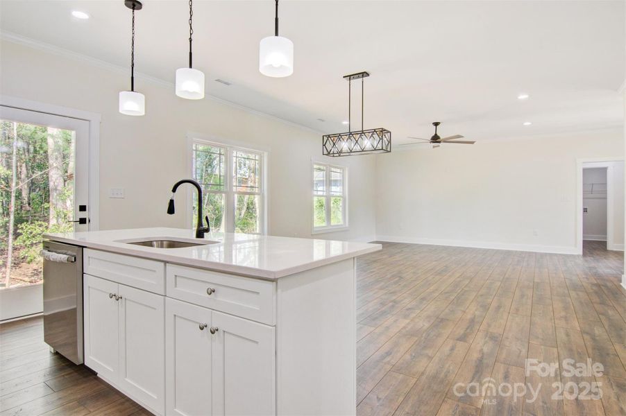 Furnished interior view inside a new home in , Hickory (Image 5).