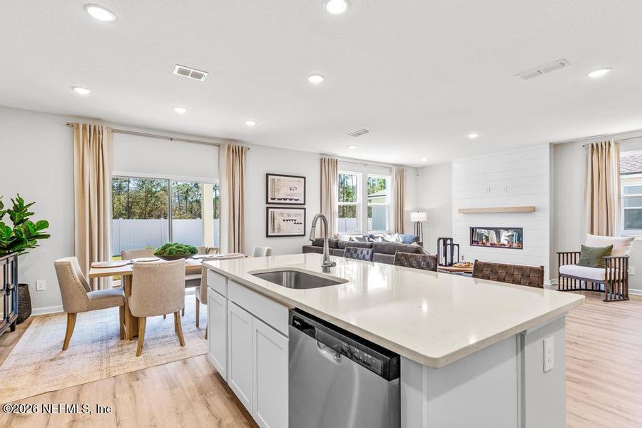 Furnished interior view inside a new home in The Landings at Pecan Park, Jacksonville (Image 45).