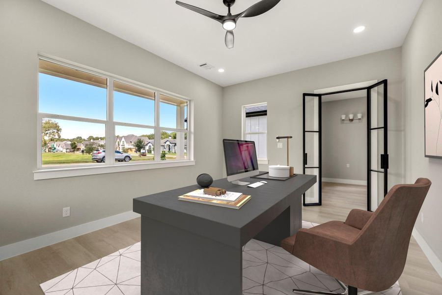 Furnished interior view inside a new home in , Tomball (Image 7).