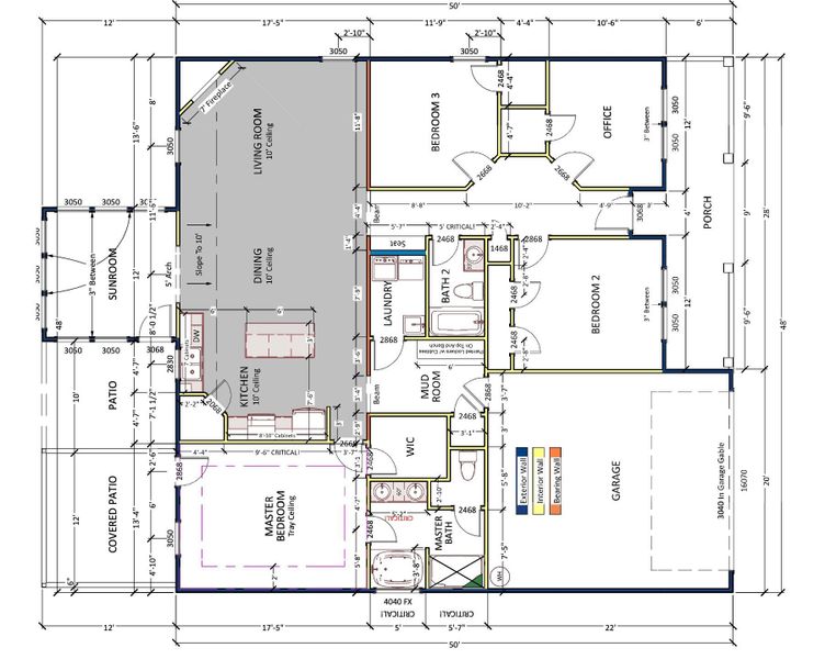 2D floor plan layout of this home in Ballentine Ridge, Lyman, SC (Image 3).
