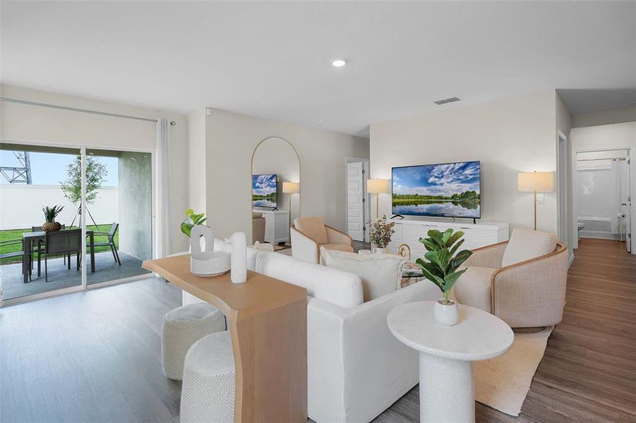 Furnished interior view inside a new home in Wind Meadows South, Bartow (Image 16).