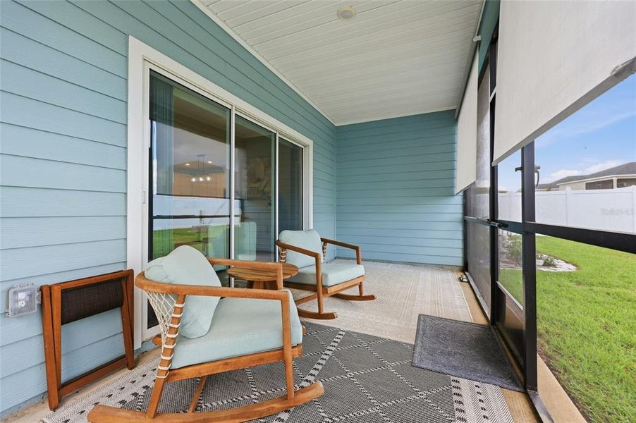 Exterior details and patio area of a home in Trailhead Landing, Alachua (Image 3).