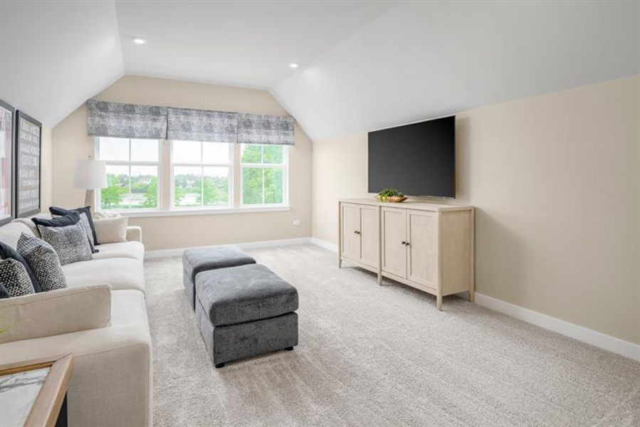 Representative furnished interior of a home built from the Robert Frost by Ryan Homes in Fost, Moyock (Image 19). Representative furnished interior of a home built from the Robert Frost by Ryan Homes in Fost, Moyock (Image 19).