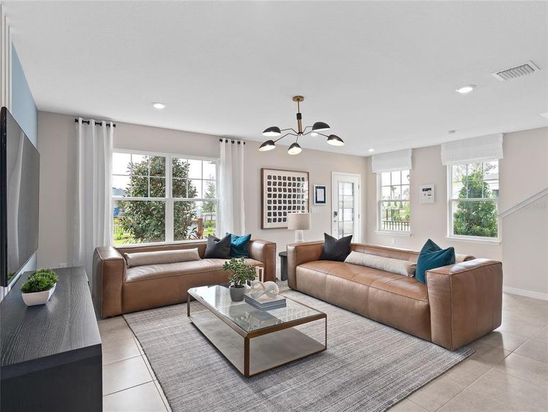 Model Home Design Only. Pictures and furnishings are for illustrative purposes only. Elevations, colors and options may vary. Furniture is for model home staging only.? Model Home Design Only. Pictures and furnishings are for illustrative purposes only. Elevations, colors and options may vary. Furniture is for model home staging only.?