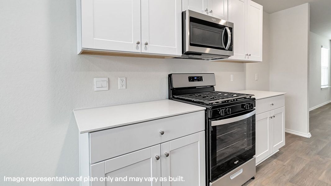 Representative furnished interior of a home built from the The Commerce by D.R. Horton in Riverstone at Westpointe, San Antonio (Image 8).